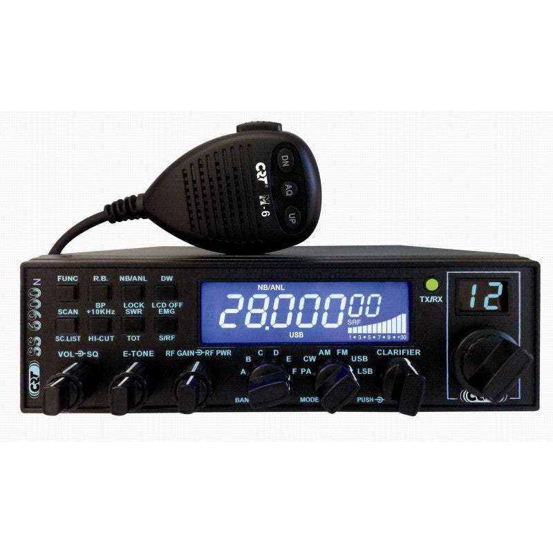 CRT SS 6900 V V7 HF CB RADIO VOX SSB FM AM CW PA NEW MODEL WITH NRC BO – P  J Box
