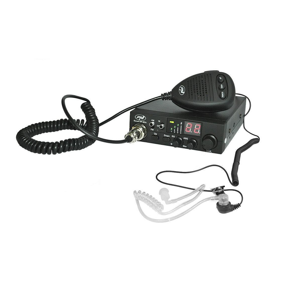 CB Radio PNI Escort HP 8024 ASQ Power Supply 12V-24V PNI Headset HF1 – P  J Box